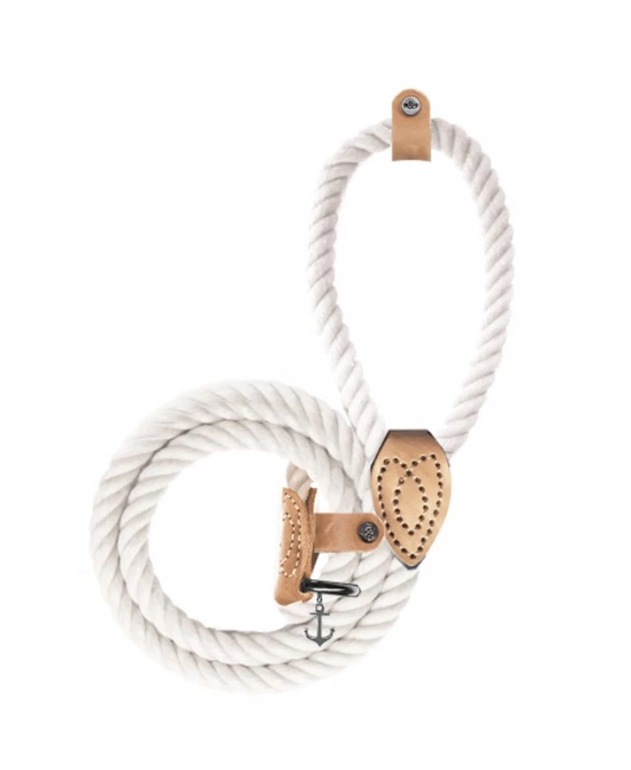 Milk and Pepper Off White Nemo Dog Lead with Lasso Design for Safe and Stylish Walks