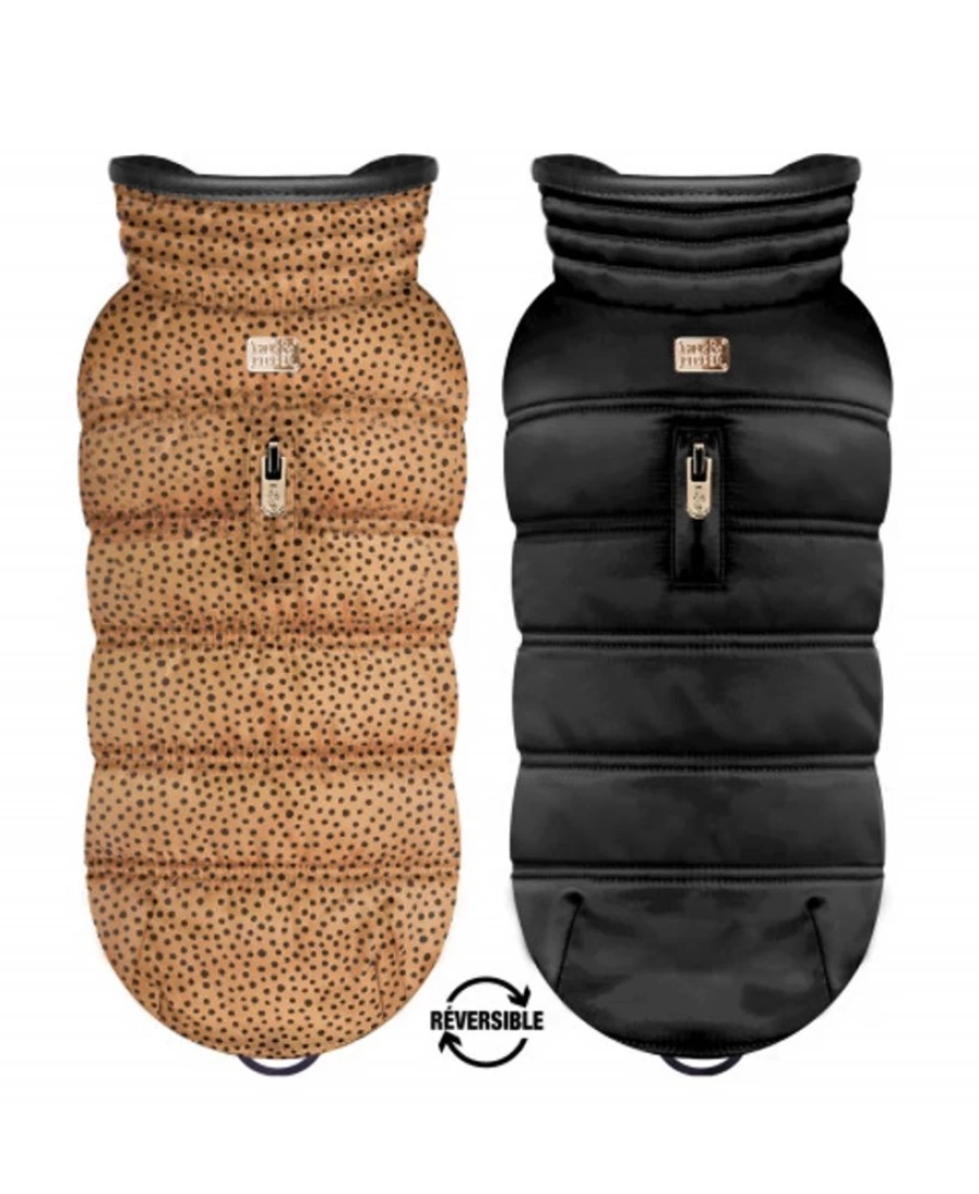 Milk and Pepper Kalani Reversible Puffer Jacket for Women - Lightweight Warm Winter Coat