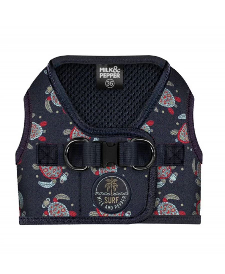 Milk and Pepper Manahau Navy Blue Dog Harness – Adjustable Pet Harness for Small to Medium Dogs