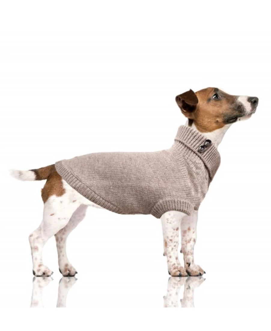 "Milk and Pepper Taupe Helsinki Sweater - Soft Women's Knit Pullover"