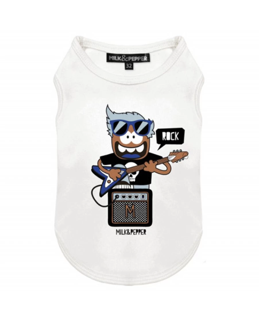 Milk and Pepper Women's Rocker Graphic T-Shirt - Vintage Band Tee for Casual Wear