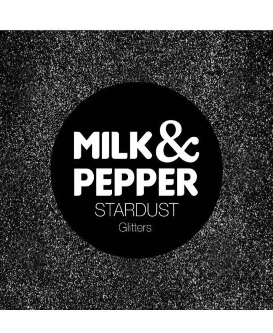 Milk and Pepper Stardust Cat Collar - Sparkling Adjustable Kitten Necklace with Bell for Safety
