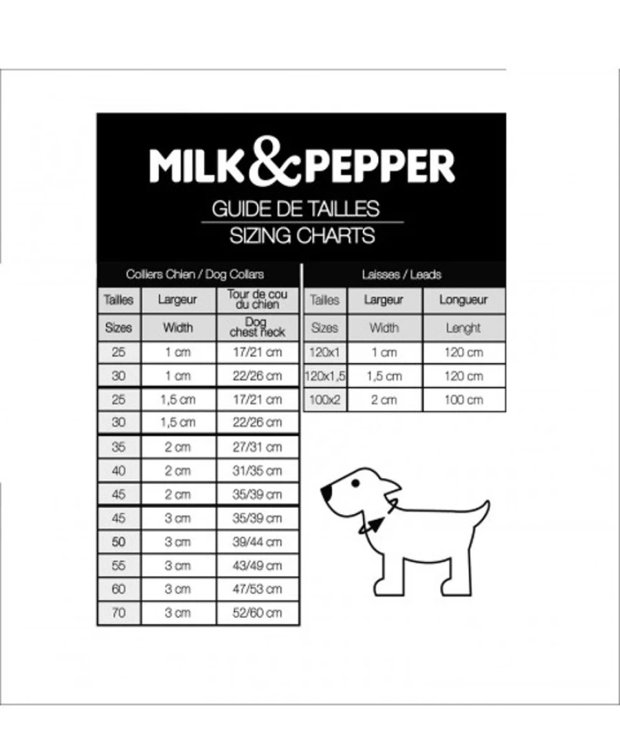 Milk and Pepper Piccadilly Dog Leash – Durable and Stylish Pet Walking Lead