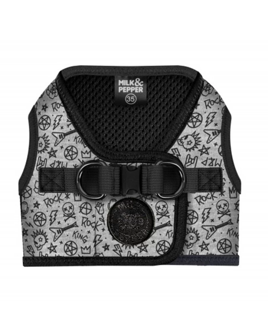 "Milk and Pepper Travis Harness - Premium Leather Dog Harness for Secure Walks"