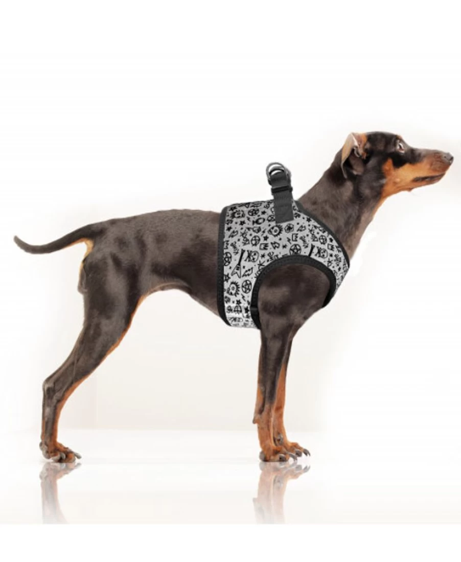 "Milk and Pepper Travis Harness - Premium Leather Dog Harness for Secure Walks"