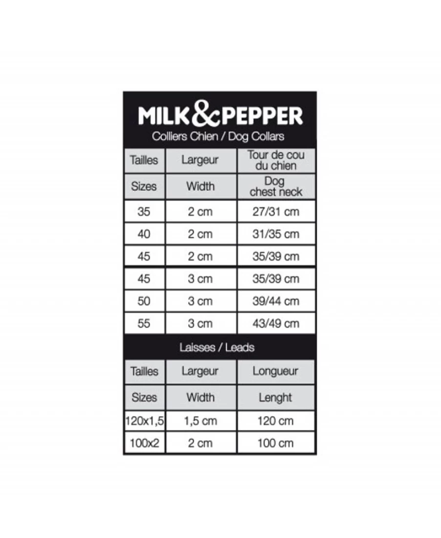 Milk and Pepper Premium Quartz Dog Leash – Durable and Stylish Pet Walking Accessory