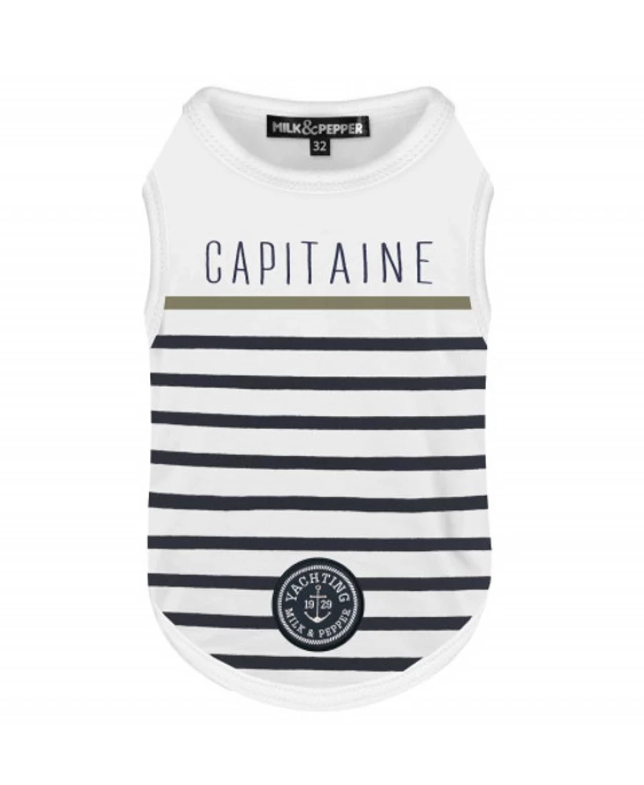 "Milk and Pepper Brieuc Navy Blue Premium Cotton T-Shirt for Men"