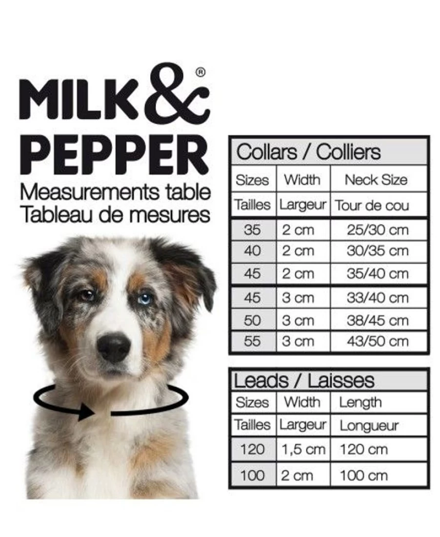 Milk and Pepper Smart Leather Dog Leash - Premium Adjustable Hands-Free Pet Walking Lead