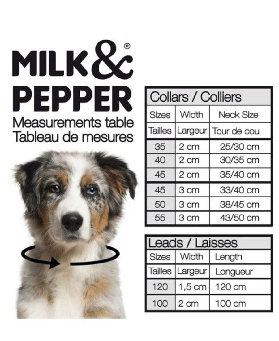 Milk and Pepper Boreal Dog Leash - Durable and Stylish Pet Walking Accessory