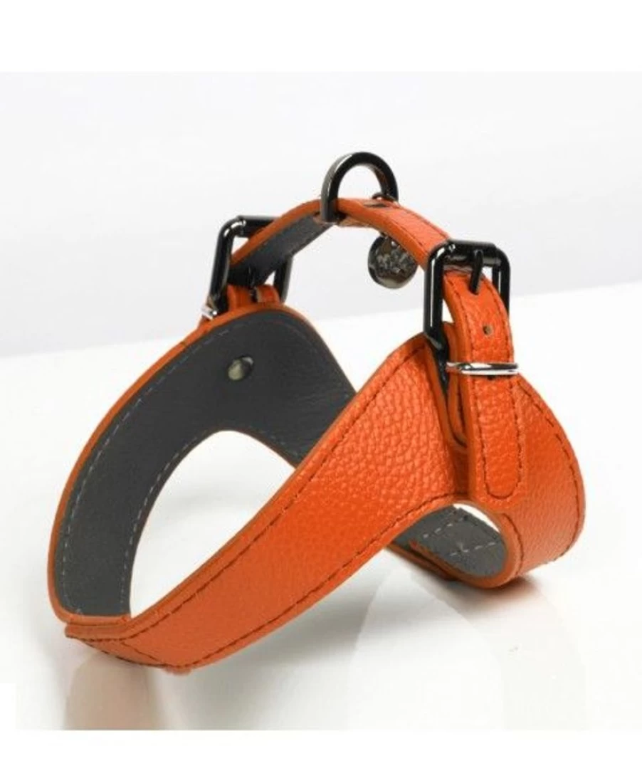 "Milk and Pepper Dandy Harness - Premium Leather Dog Harness for Stylish Pets"