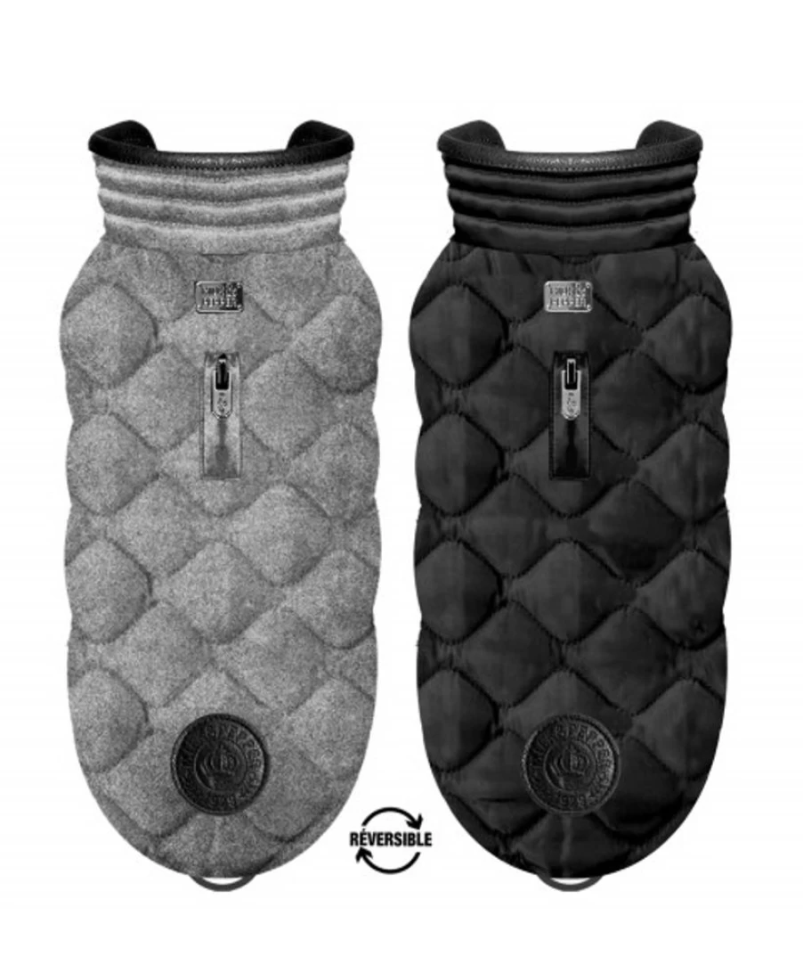 Milk and Pepper Reversible Puffer Jacket for Women - Almar Dual-Side Warm Winter Coat