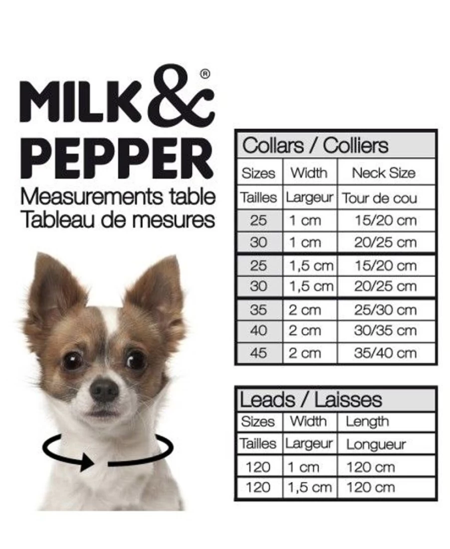 Milk and Pepper Naja Dog Leash – Durable and Stylish Pet Walking Accessory