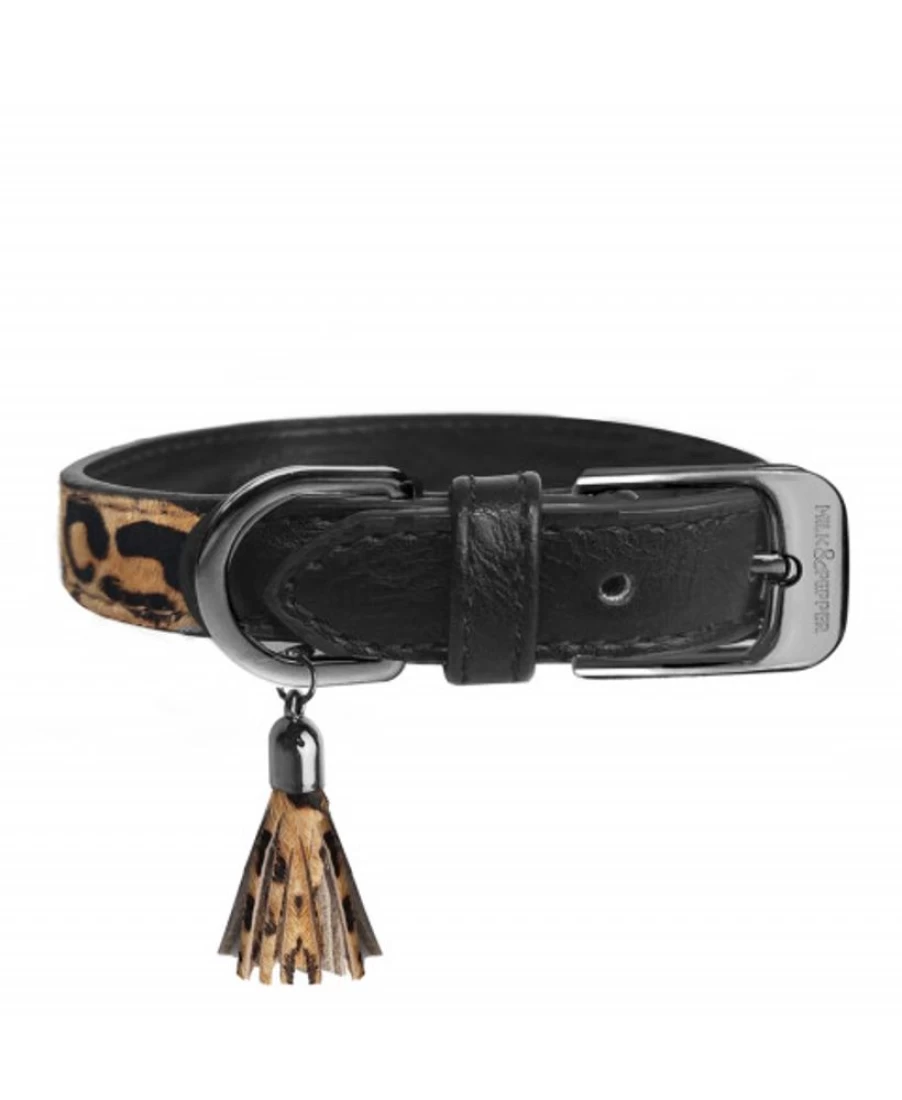 Milk and Pepper Ocelot Cat Collar - Stylish and Comfortable Pet Accessory for Cats