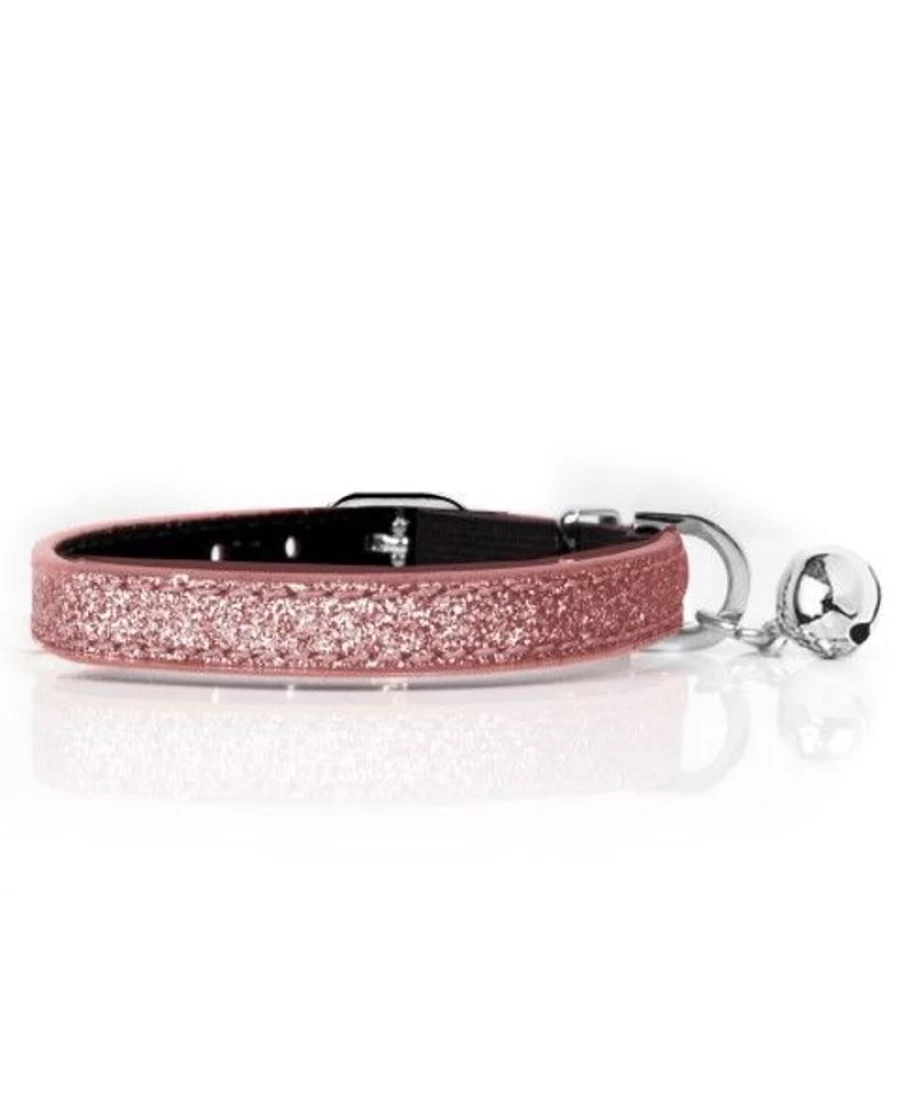 Milk and Pepper Stardust Cat Collar – Sparkling Adjustable Kitten Necklace with Bell