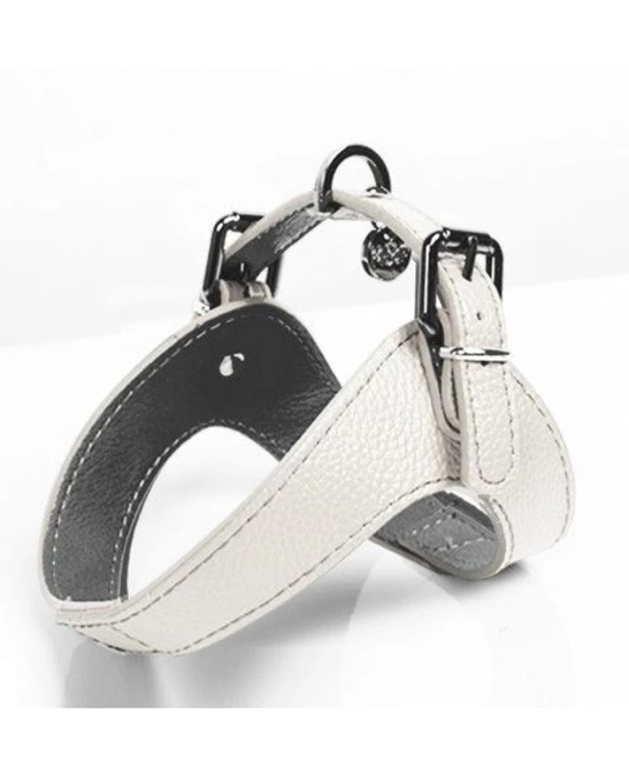 "Milk and Pepper Dandy Harness - Stylish and Adjustable Leather Dog Harness for Small to Medium Breeds"