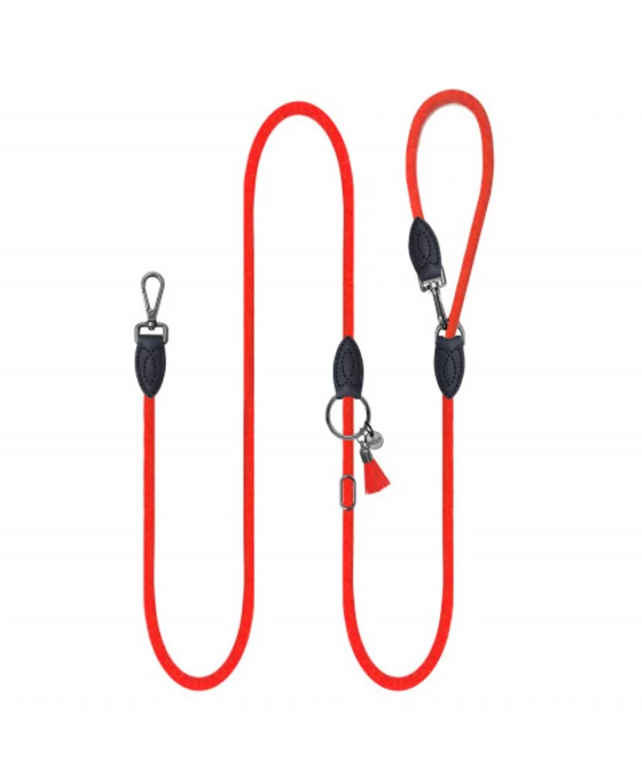 Milk and Pepper Kaya Orange - Durable Multifunctional Dog Leash for Training, Walking, and Running