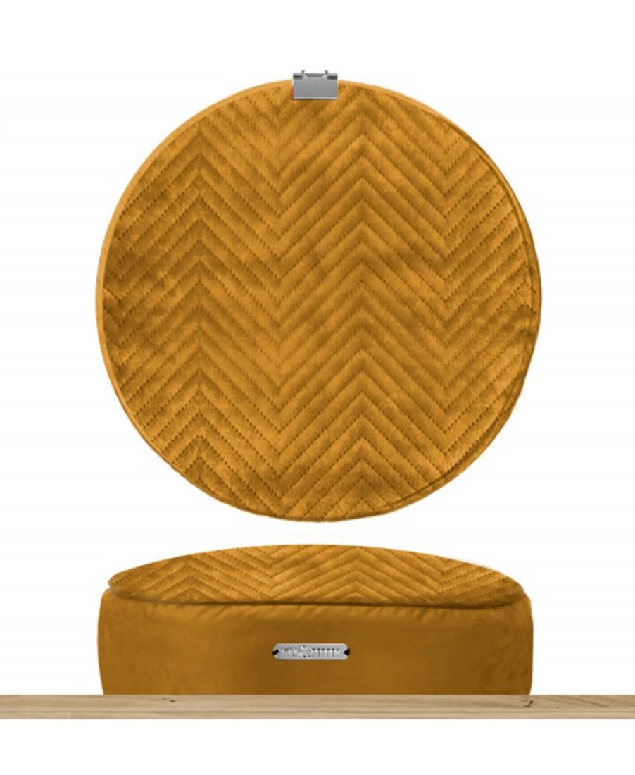 Milk and Pepper Removable Round Mustard Mattress - Saint Germain Design