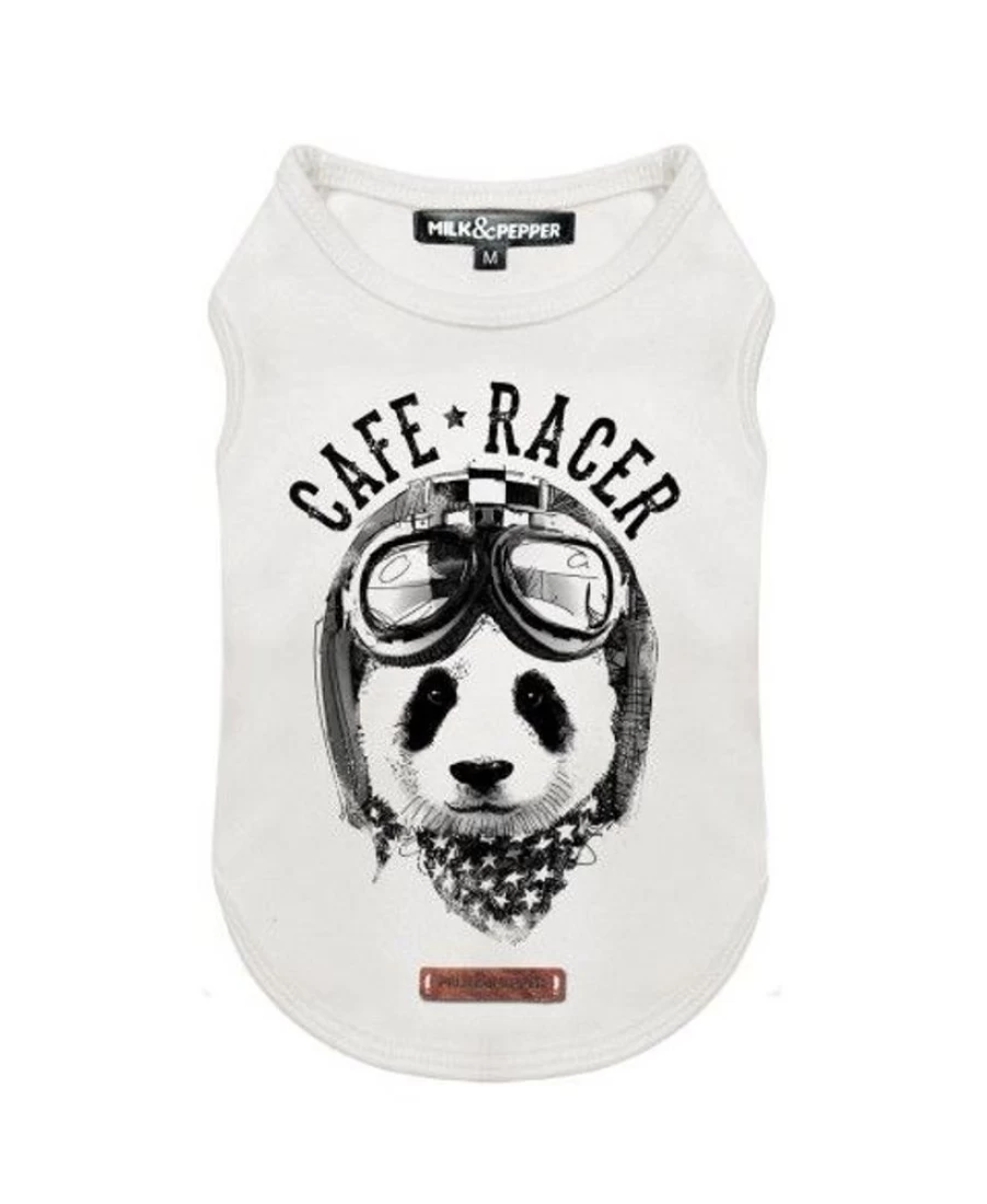 "Milk and Pepper Panda Graphic Racerback T-Shirt for Men and Women"