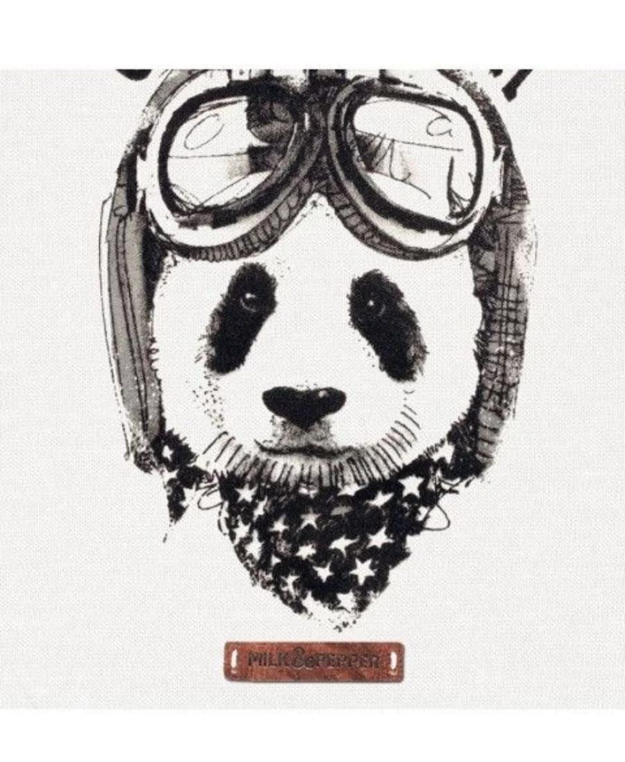 "Milk and Pepper Panda Graphic Racerback T-Shirt for Men and Women"