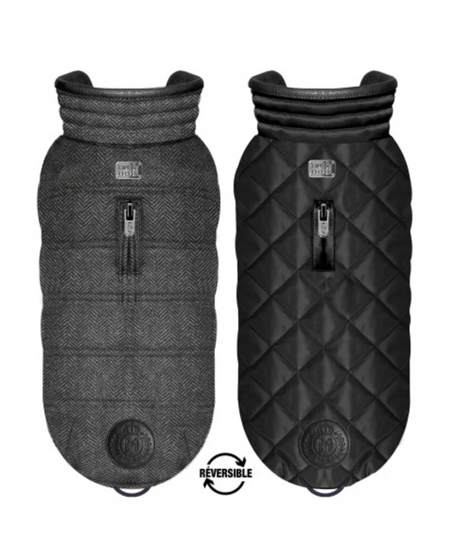 Milk and Pepper Graham Reversible Puffer Jacket for Women - Lightweight Insulated Coat, Dual-Side Wear, Winter Outerwear