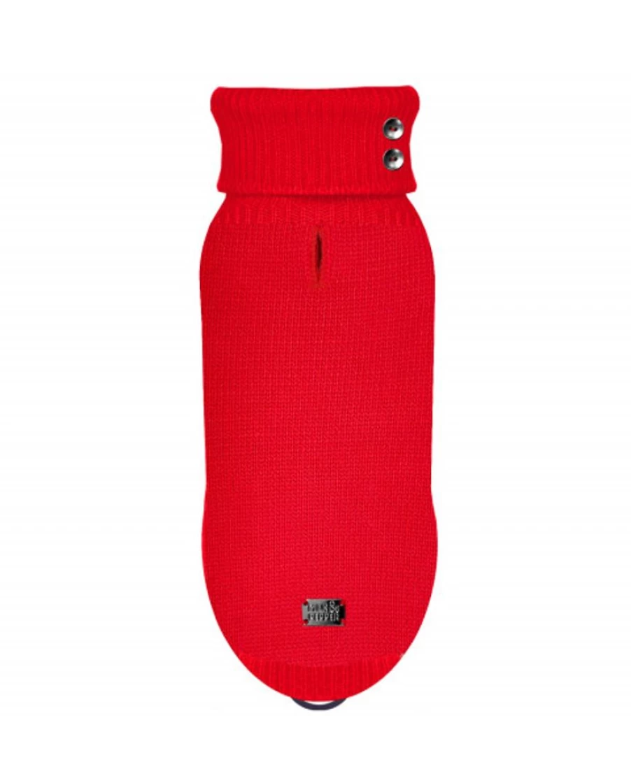 "Milk and Pepper Red Helsinki Sweater - Cozy Knit Pullover for Women"