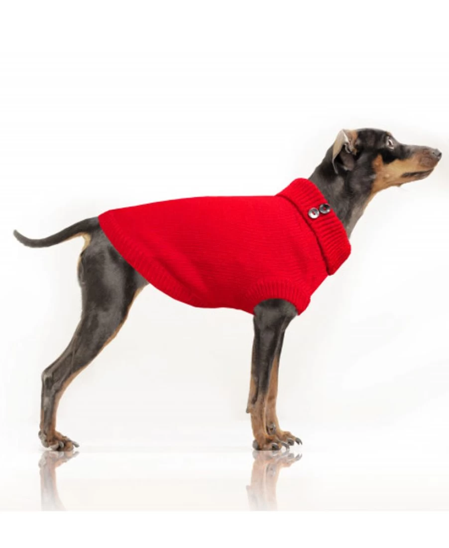 "Milk and Pepper Red Helsinki Sweater - Cozy Knit Pullover for Women"