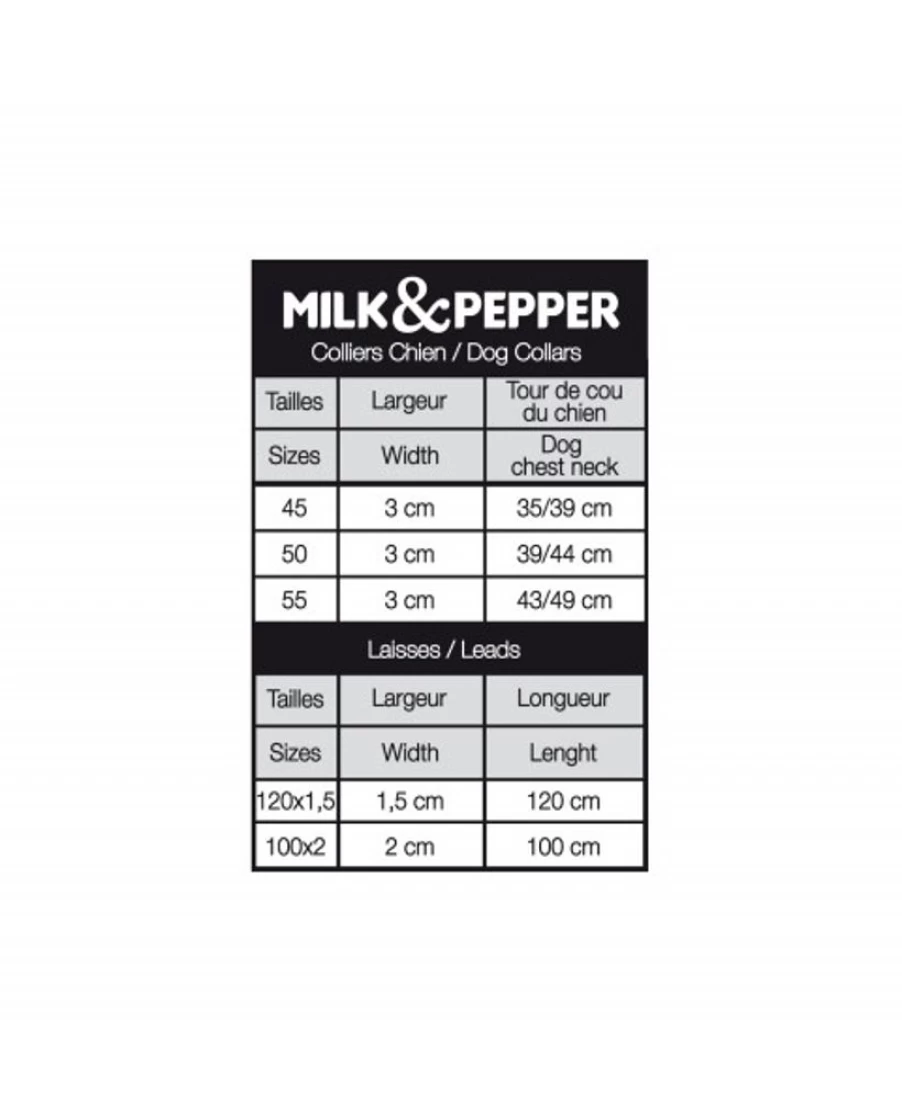 Milk and Pepper Premium Dog Leash – Durable and Stylish Pet Walking Accessory by Leash Hogan