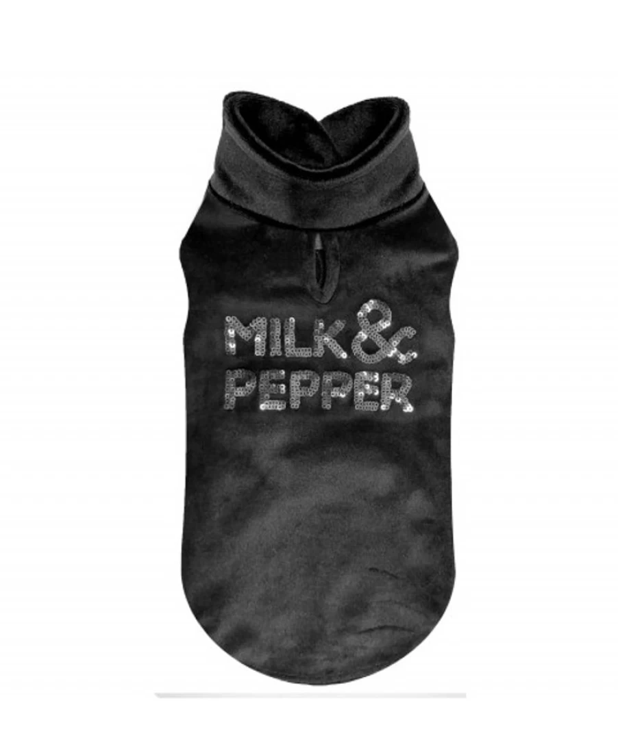 "Milk and Pepper Women's Velvet Hoodie Oslo - Soft Cozy Winter Pullover"
