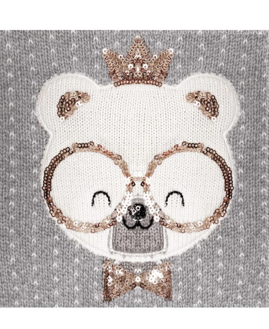Milk and Pepper Sigrid Bulldog Knit Sweater - Cozy Dog-Themed Pullover