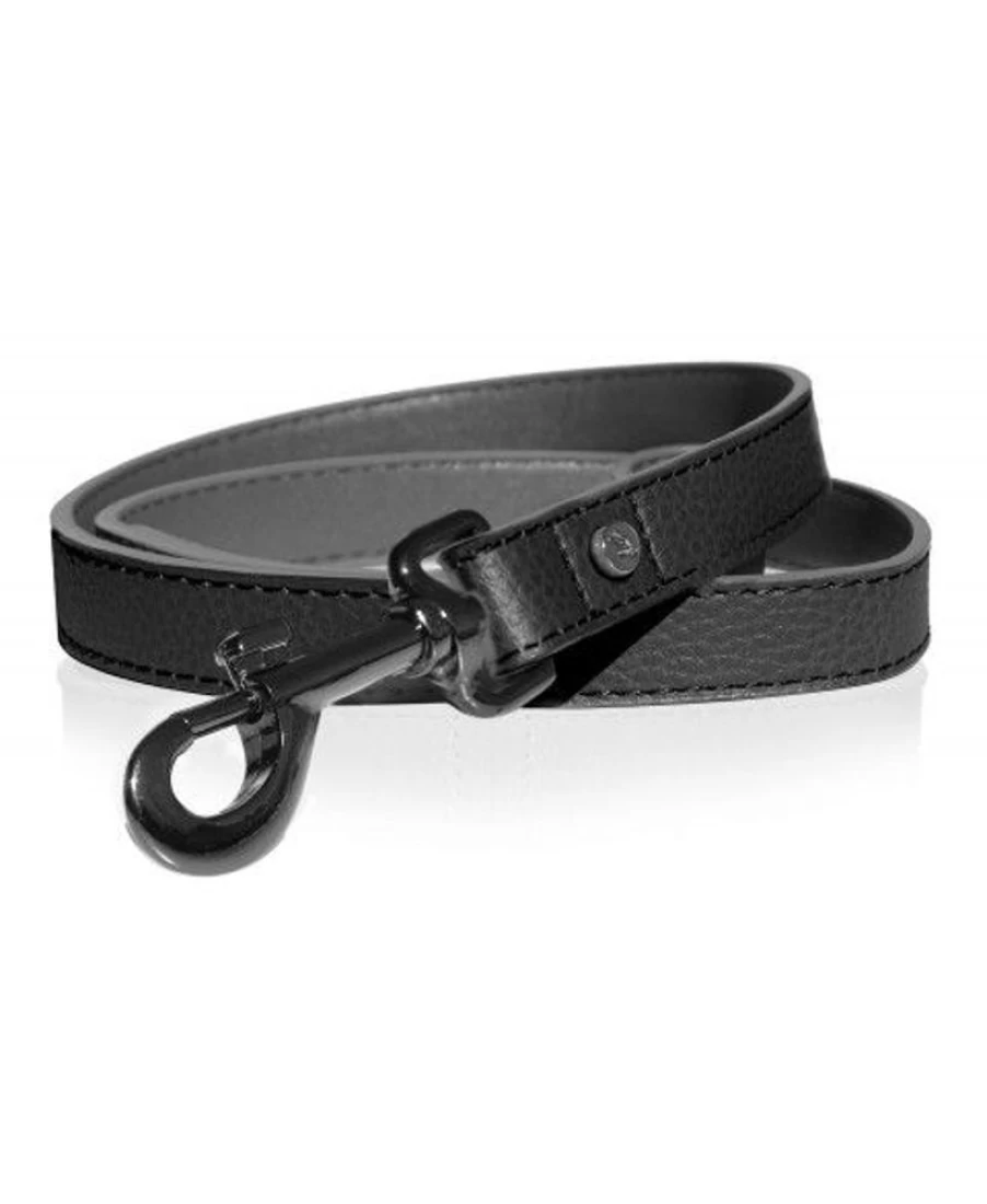 Milk and Pepper Calavera Embroidered Leather Dog Leash – Handmade Durable Pet Lead for Stylish Walks