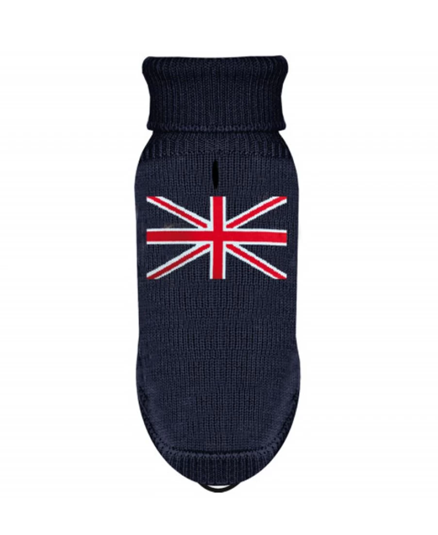 "British Flag Knit Sweater | Milk and Pepper Cozy Union Jack Pullover"