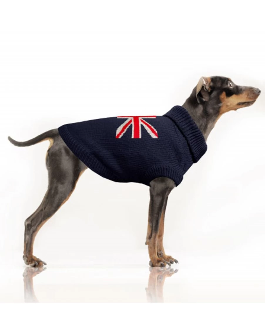 "British Flag Knit Sweater | Milk and Pepper Cozy Union Jack Pullover"