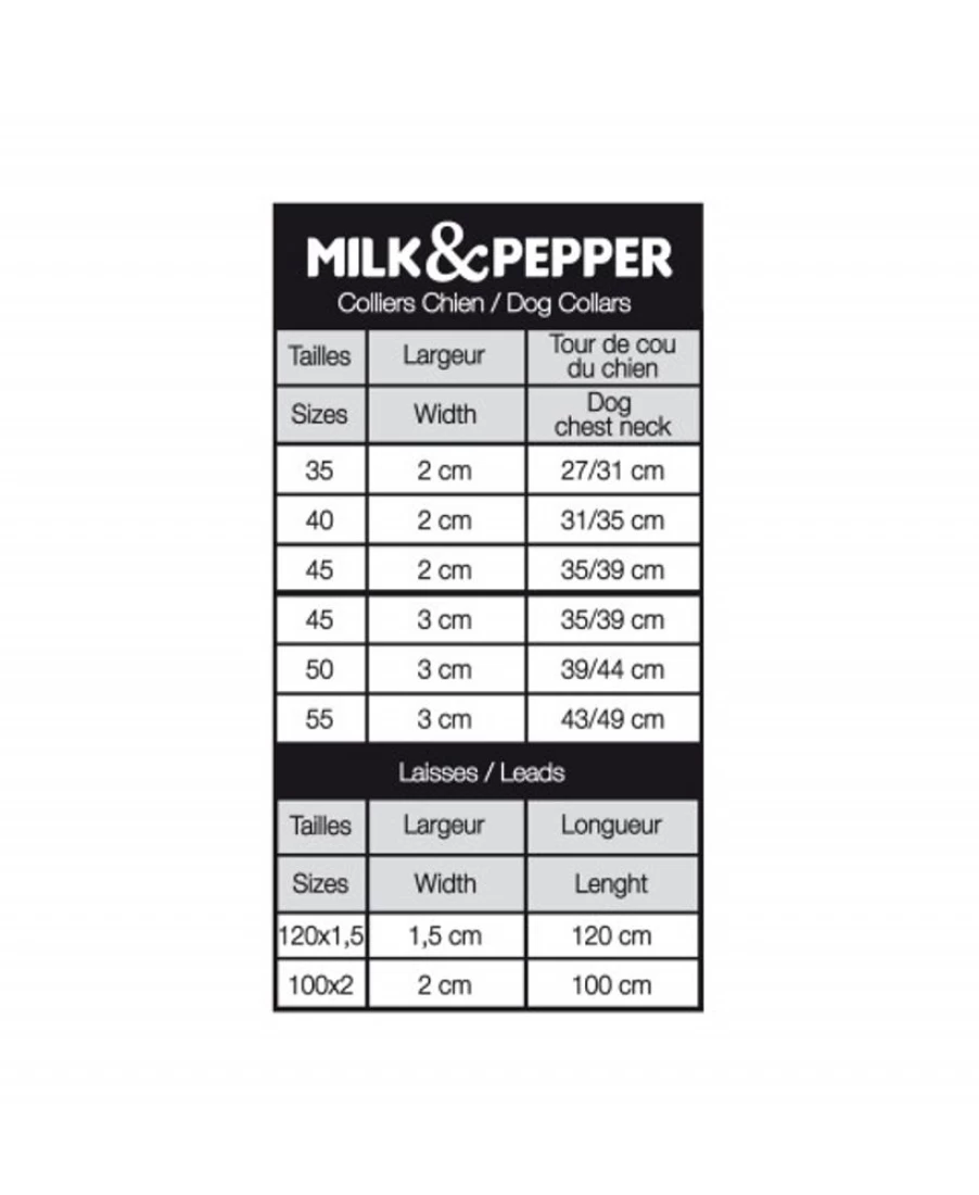 Milk and Pepper Premium Quartz Dog Leash – Durable and Stylish Pet Walking Accessory