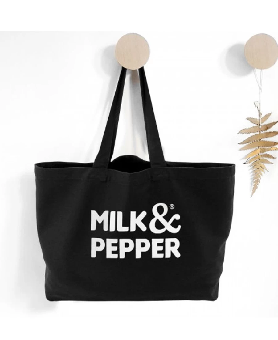Milk and Pepper Black Tote Bag - Stylish and Spacious Sac Tote Noir for Women