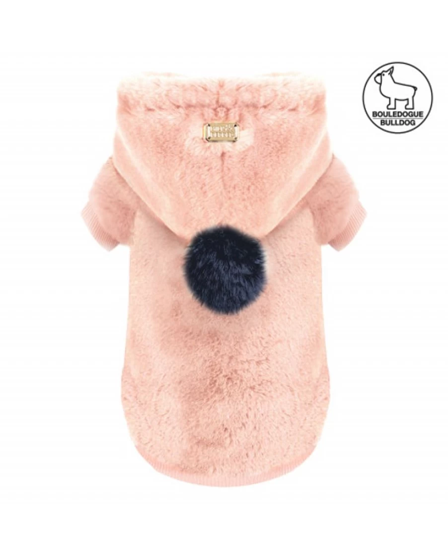Milk and Pepper Irina Bulldog Hoodie - Stylish Bulldog Print Pullover for Women and Men