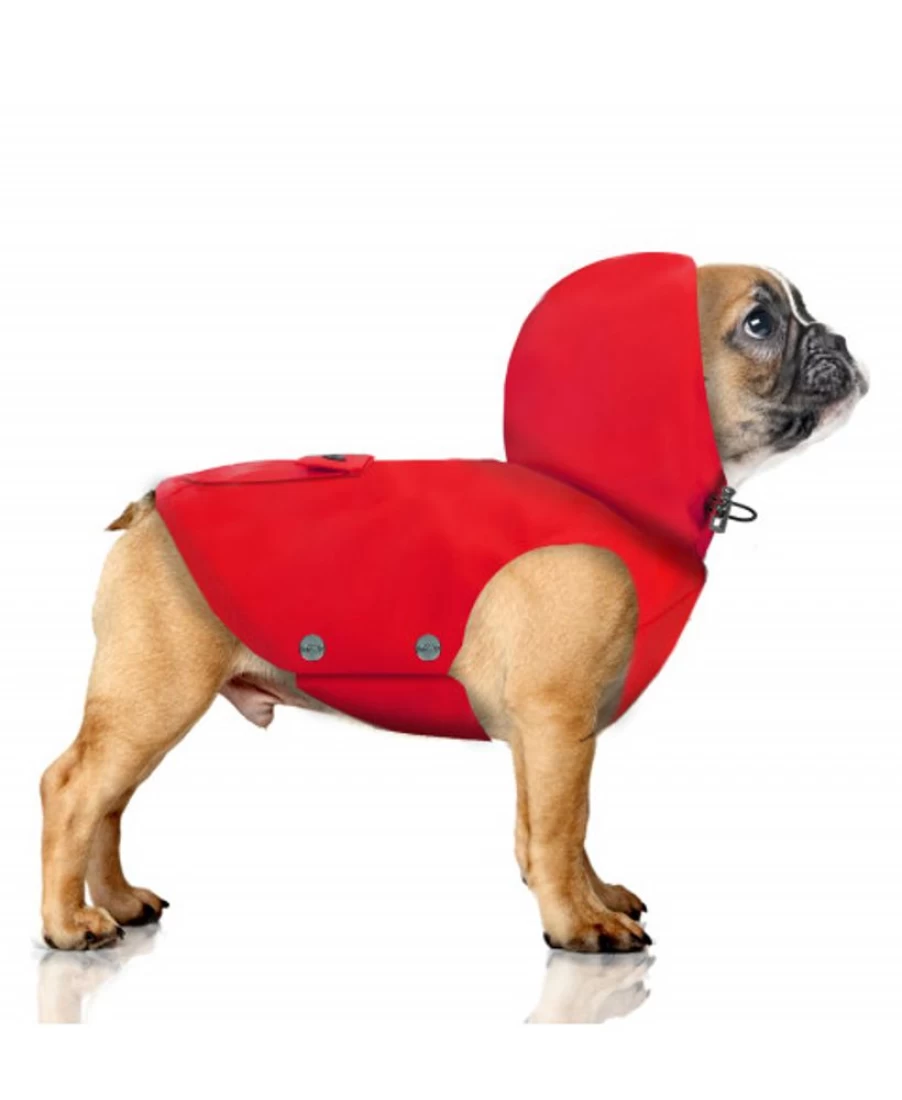 Milk and Pepper Bulldog Waterproof Raincoat for Men and Women - Lightweight Hooded Outdoor Jacket