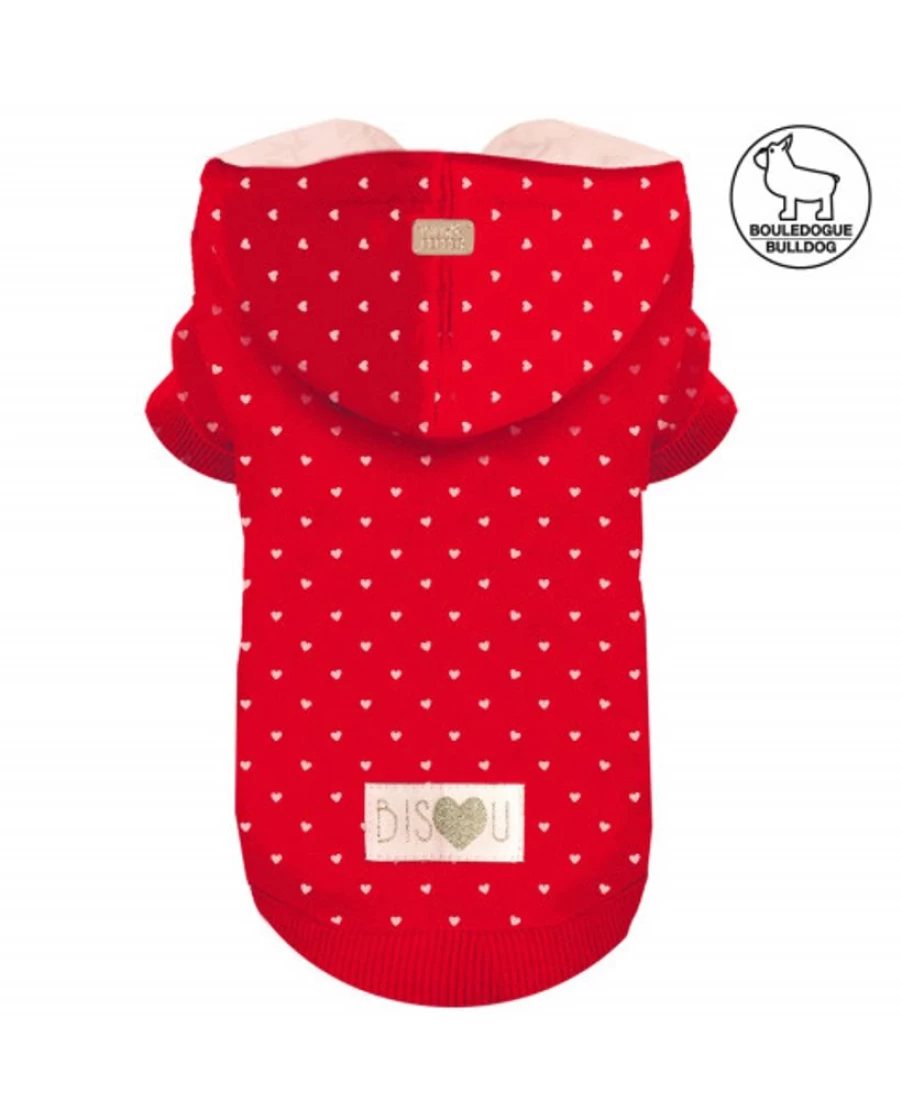 "Milk and Pepper Juliette Bulldog Hoodie - Cozy French Bulldog Sweatshirt"